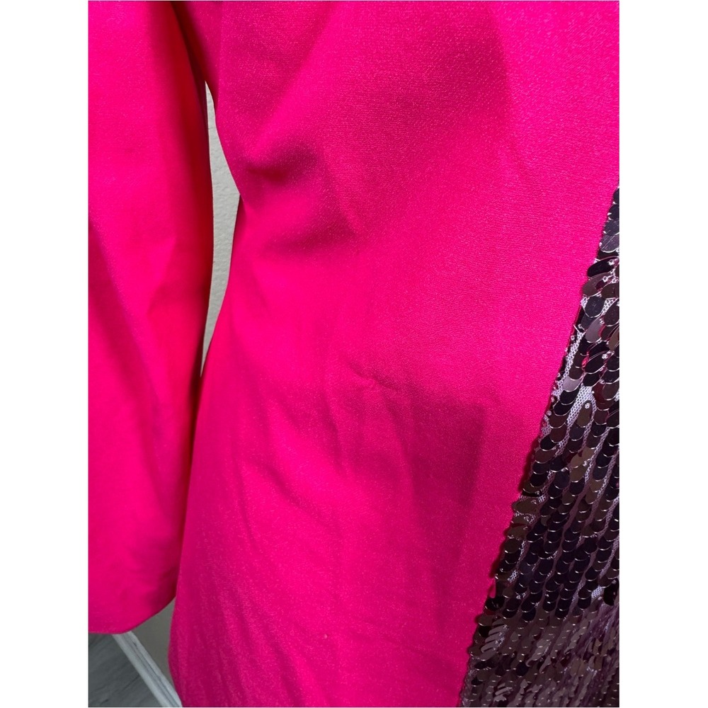Hot Pink Sequin-Accent Blazer - Picture 9 of 14